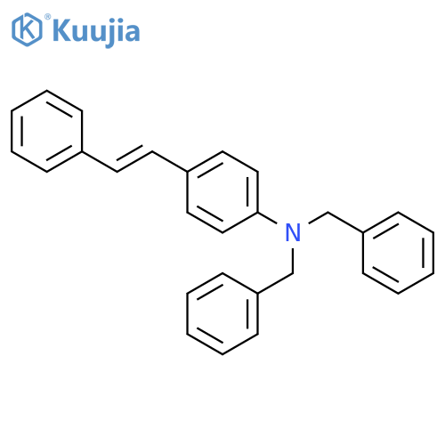 Benzenemethanamine, N-[4-(2-phenylethenyl)phenyl]-N-(phenylmethyl)- structure