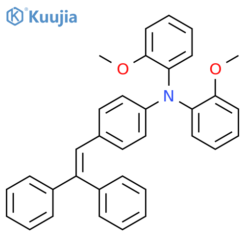 Benzenamine, 4-(2,2-diphenylethenyl)-N,N-bis(2-methoxyphenyl)- structure