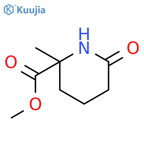 2-methyl-6-oxo-2-Piperidinecarboxylic acid methyl ester structure