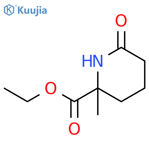 2-Piperidinecarboxylic acid, 2-methyl-6-oxo-, ethyl ester structure