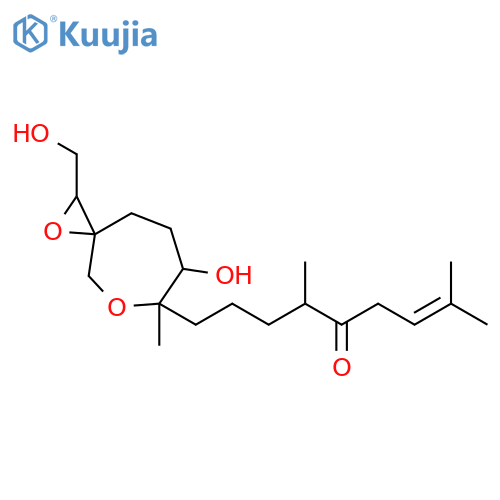2-Nonen-5-one,9-[7-hydroxy-2-(hydroxymethyl)-6-methyl-1,5-dioxaspiro[2.6]non-6-yl]-2,6-dimethyl- structure
