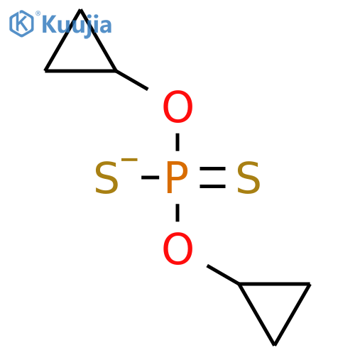 Phosphorodithioic acid, O,O-dicyclopropyl ester structure