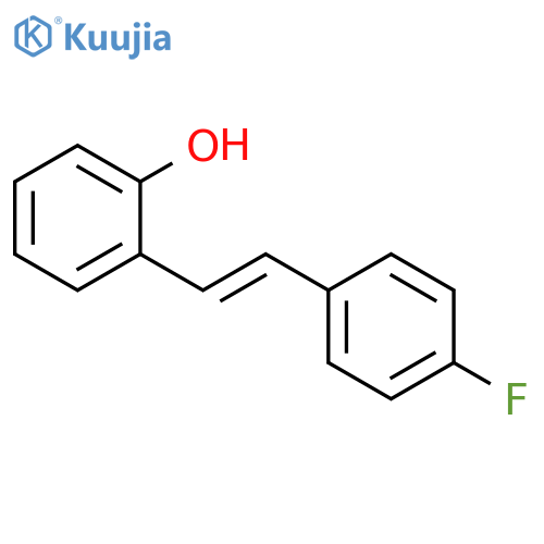 Phenol, 2-[(1E)-2-(4-fluorophenyl)ethenyl]- structure