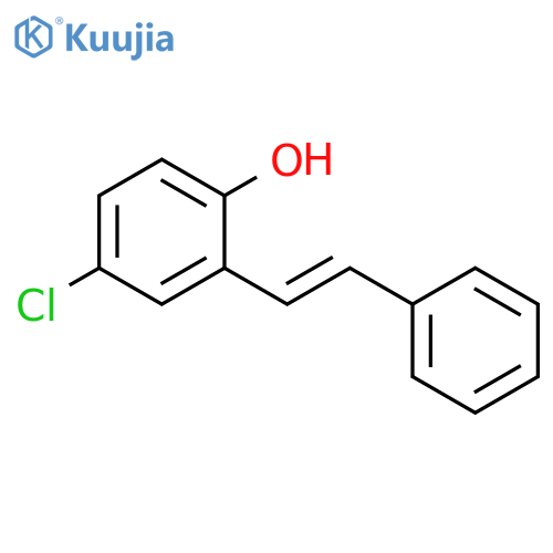 Phenol, 4-chloro-2-(2-phenylethenyl)-, (E)- (9CI) structure