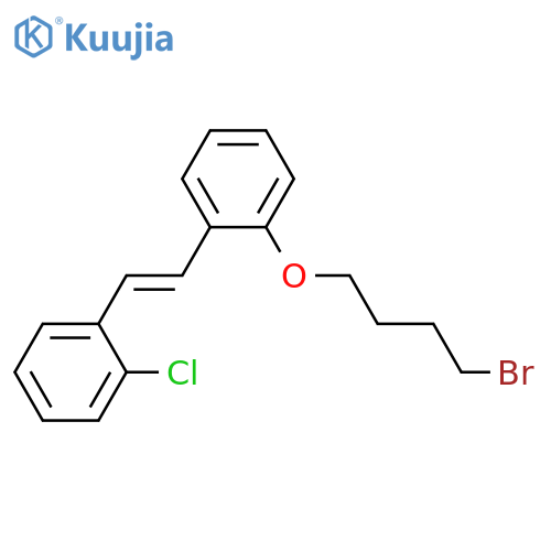 Benzene, 1-(4-bromobutoxy)-2-[2-(2-chlorophenyl)ethenyl]-, (E)- structure
