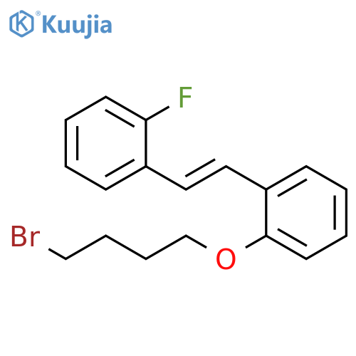 Benzene, 1-(4-bromobutoxy)-2-[2-(2-fluorophenyl)ethenyl]-, (E)- structure
