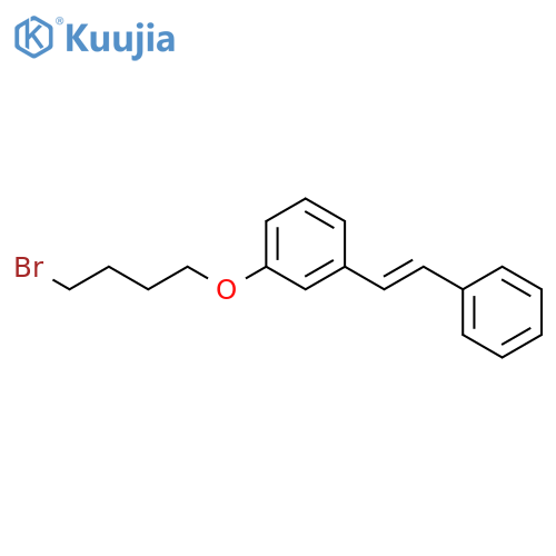 Benzene, 1-(4-bromobutoxy)-3-(2-phenylethenyl)-, (E)- (9CI) structure