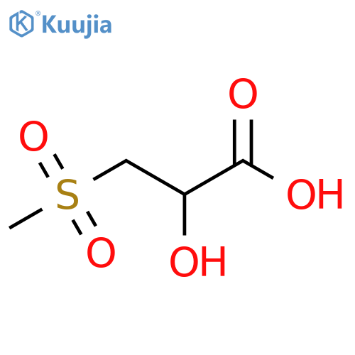 2-hydroxy-3-methanesulfonylpropanoic acid structure