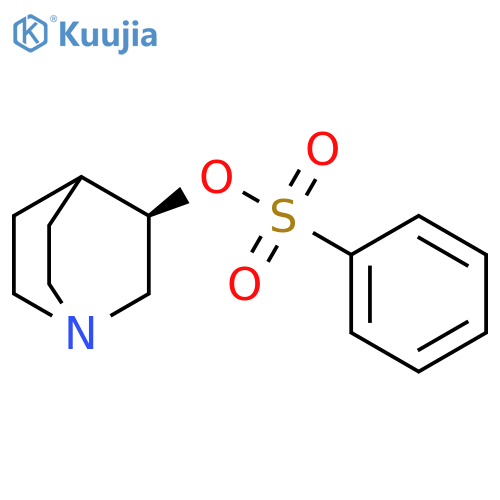1-Azabicyclo[2.2.2]octan-3-ol, benzenesulfonate (ester), (R)- (9CI) structure