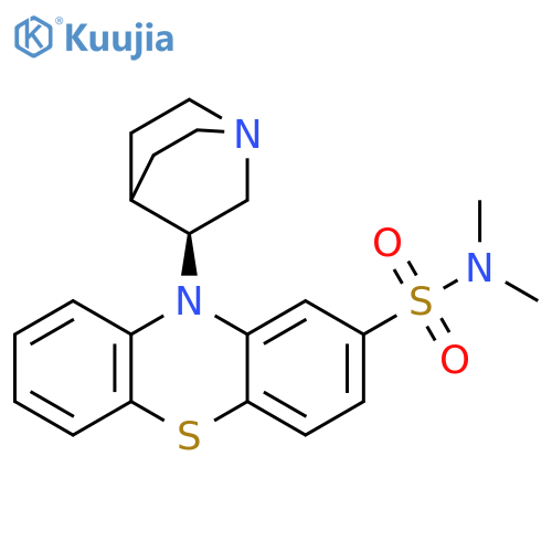 10H-Phenothiazine-2-sulfonamide, 10-(1-azabicyclo[2.2.2]oct-3-yl)-N,N-dimethyl-, (S)- (9CI) structure