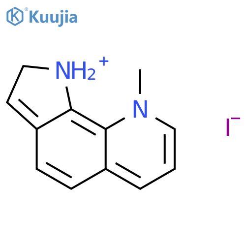 1H-Pyrrolo[3,2-h]quinolinium, 9-methyl-, iodide structure