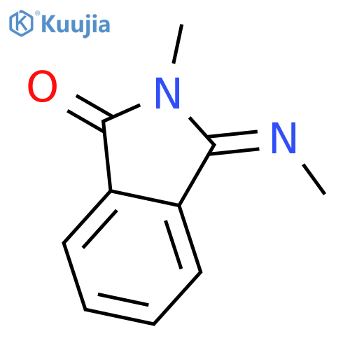 1H-Isoindol-1-one, 2,3-dihydro-2-methyl-3-(methylimino)-, (E)- structure