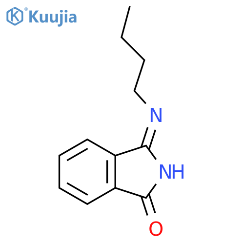 1H-Isoindol-1-one, 3-(butylimino)-2,3-dihydro-, (E)- structure