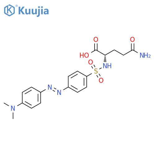 L-GLUTAMINE, N2-[[4-[[4-(DIMETHYLAMINO)PHENYL]AZO]PHENYL]SULFONYL]- structure