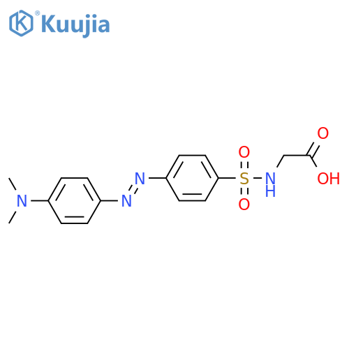 Glycine,N-[[4-[[4-(dimethylamino)phenyl]azo]phenyl]sulfonyl]- (9CI) structure