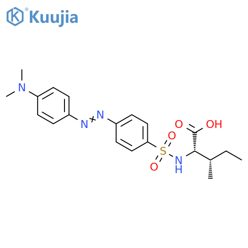 L-Isoleucine, N-[[4-[[4-(dimethylamino)phenyl]azo]phenyl]sulfonyl]- structure