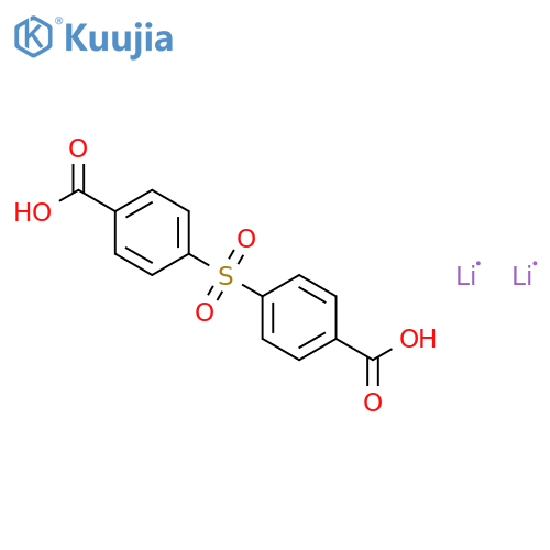 Benzoic acid, 4,4'-sulfonylbis-, dilithium salt structure