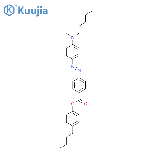 Benzoic acid, 4-[[4-(hexylmethylamino)phenyl]azo]-, 4-butylphenyl ester structure