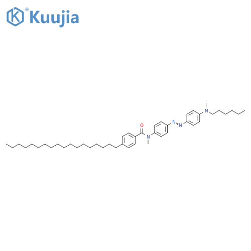 Benzamide,N-[4-[[4-(hexylmethylamino)phenyl]azo]phenyl]-N-methyl-4-octadecyl- structure