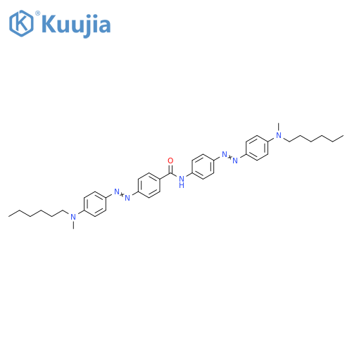 Benzamide, 4-[2-[4-(hexylmethylamino)phenyl]diazenyl]-N-[4-[2-[4-(hexylmethylamino)phenyl]diazenyl]phenyl]- structure
