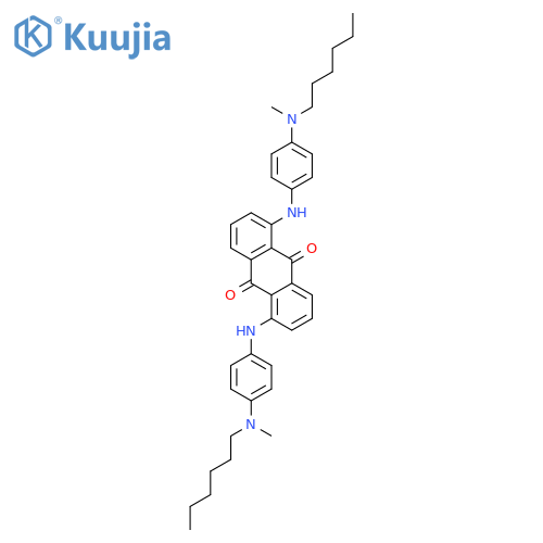 9,10-Anthracenedione, 1,5-bis[[4-(hexylmethylamino)phenyl]amino]- structure