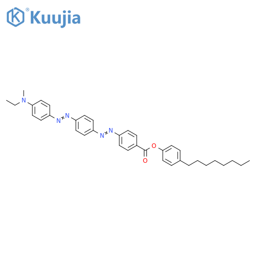 Benzoic acid, 4-[2-[4-[2-[4-(ethylmethylamino)phenyl]diazenyl]phenyl]diazenyl]-, 4-octylphenyl ester structure