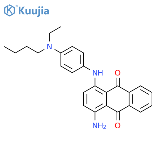 9,10-Anthracenedione, 1-amino-4-[[4-(butylethylamino)phenyl]amino]- structure
