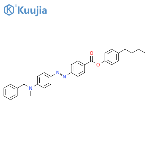 Benzoic acid, 4-[2-[4-[methyl(phenylmethyl)amino]phenyl]diazenyl]-, 4-butylphenyl ester structure