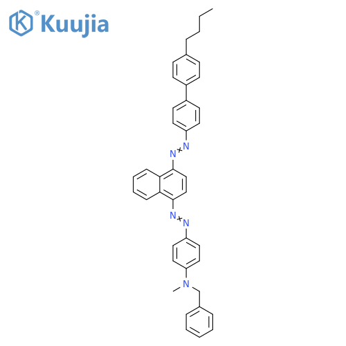 Benzenemethanamine,N-[4-[[4-[(4'-butyl[1,1'-biphenyl]-4-yl)azo]-1-naphthalenyl]azo]phenyl]-N-methyl- structure
