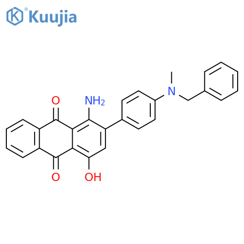 9,10-Anthracenedione, 1-amino-4-hydroxy-2-[4-[methyl(phenylmethyl)amino]phenyl]- structure