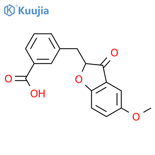 Benzoic acid,3-[(2,3-dihydro-5-methoxy-3-oxo-2-benzofuranyl)methyl]- structure