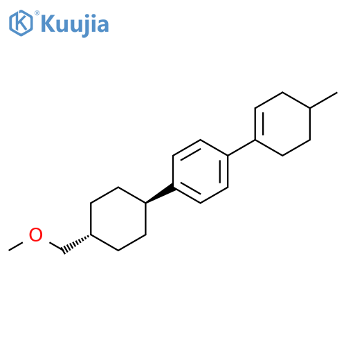 Benzene, 1-[4-(methoxymethyl)cyclohexyl]-4-(4-methyl-1-cyclohexen-1-yl)-, trans- (9CI) structure