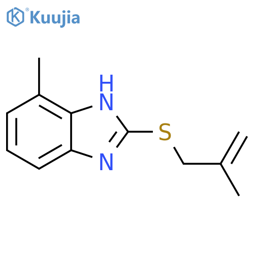 4-methyl-2-(2-methylprop-2-en-1-yl)sulfanyl-1H-1,3-benzodiazole structure