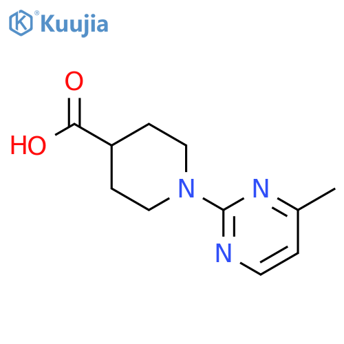 1-(4-Methylpyrimidin-2-yl)piperidine-4-carboxylic acid structure