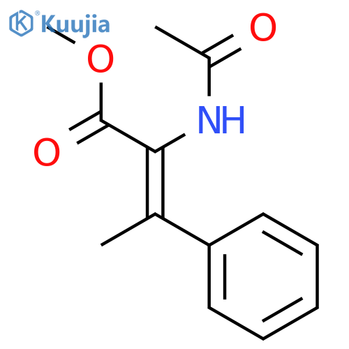 2-Butenoic acid, 2-(acetylamino)-3-phenyl-, methyl ester, (Z)- structure