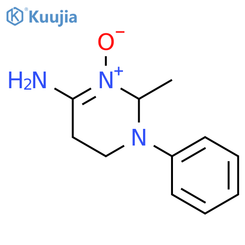 4-Pyrimidinamine, 1,2,5,6-tetrahydro-2-methyl-1-phenyl-, 3-oxide structure