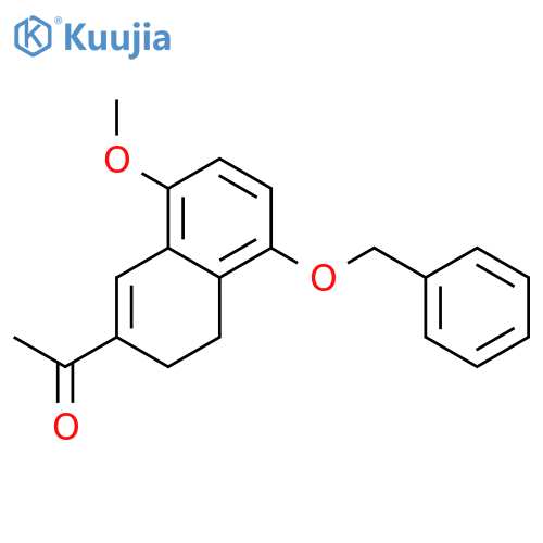ETHANONE, 1-[3,4-DIHYDRO-8-METHOXY-5-(PHENYLMETHOXY)-2-NAPHTHALENYL]- structure