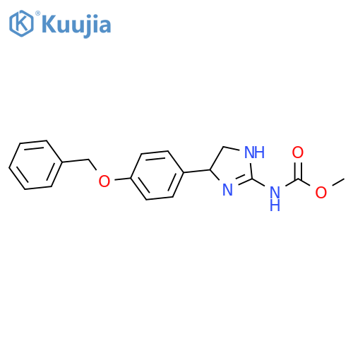 Carbamic acid, [4,5-dihydro-4-[4-(phenylmethoxy)phenyl]-1H-imidazol-2-yl]-, methyl ester (9CI) structure