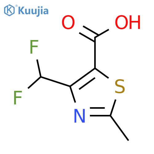4-(difluoromethyl)-2-methyl-1,3-thiazole-5-carboxylic acid structure