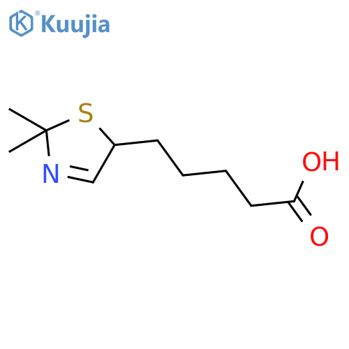 5-Thiazolepentanoic acid, 2,5-dihydro-2,2-dimethyl- structure