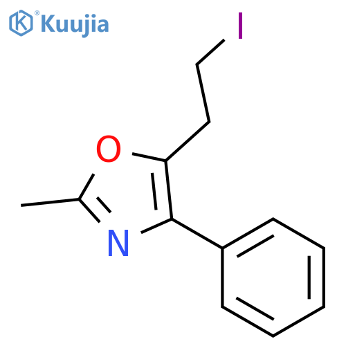 Oxazole, 5-(2-iodoethyl)-2-methyl-4-phenyl- structure