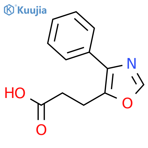 5-Oxazolepropanoic acid, 4-phenyl- structure