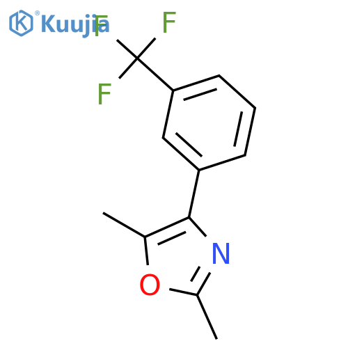 Oxazole, 2,5-dimethyl-4-[3-(trifluoromethyl)phenyl]- structure