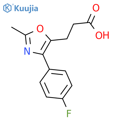 5-Oxazolepropanoic acid, 4-(4-fluorophenyl)-2-methyl- structure