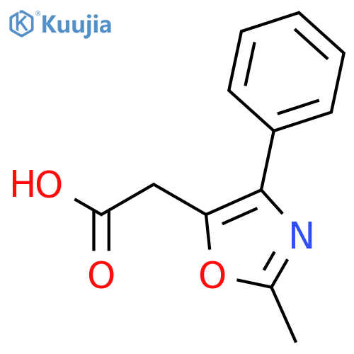 5-Oxazoleacetic acid, 2-methyl-4-phenyl- structure