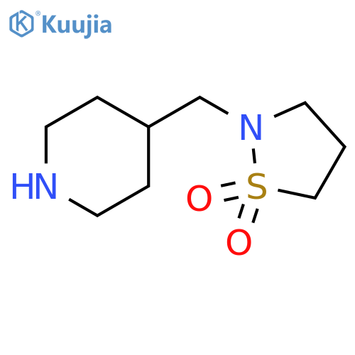 2-(piperidin-4-yl)methyl-1lambda6,2-thiazolidine-1,1-dione structure