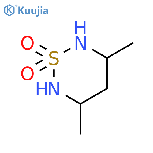 2H-1,2,6-Thiadiazine, tetrahydro-3,5-dimethyl-, 1,1-dioxide structure