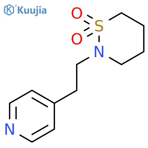 2H-1,2-Thiazine, tetrahydro-2-[2-(4-pyridinyl)ethyl]-, 1,1-dioxide structure