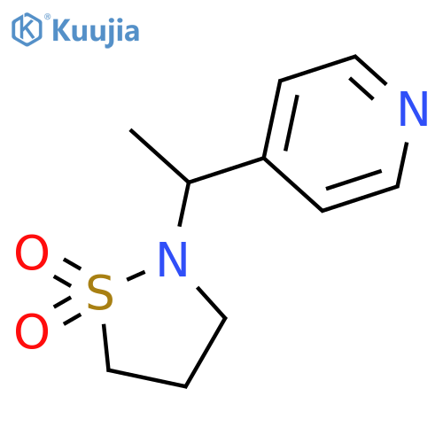 Pyridine, 4-[1-(1,1-dioxido-2-isothiazolidinyl)ethyl]- structure