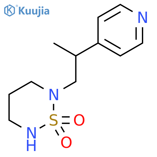 2H-1,2,6-Thiadiazine, tetrahydro-2-[2-(4-pyridinyl)propyl]-, 1,1-dioxide structure